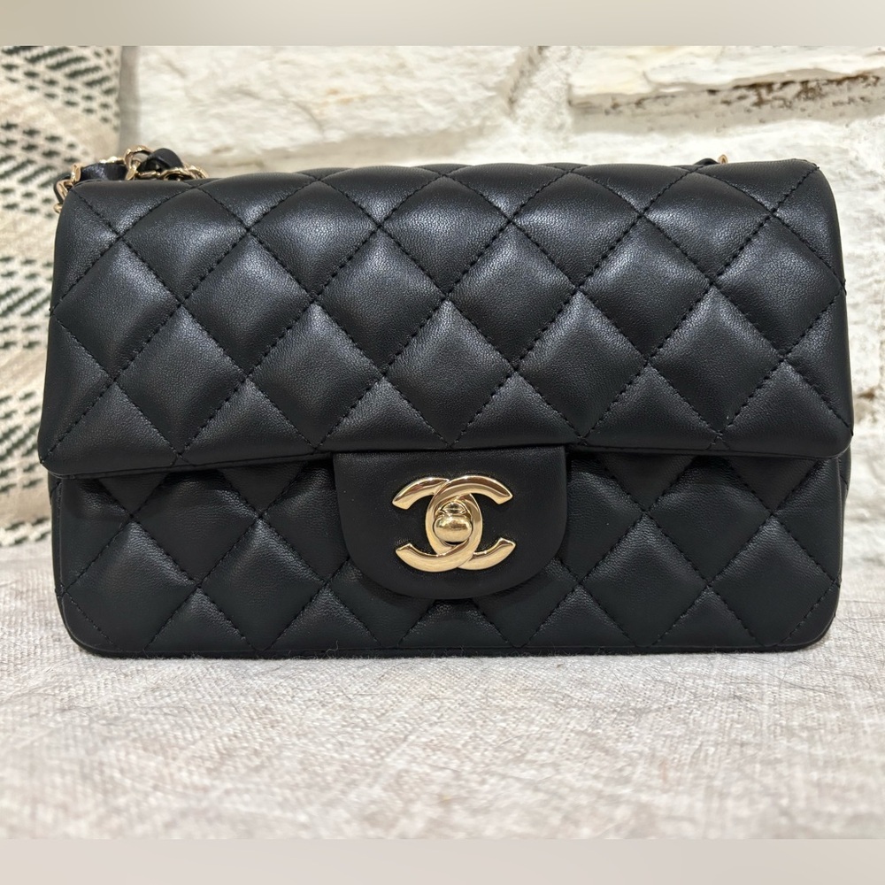 SOLD Chanel Black Mini Rectangular